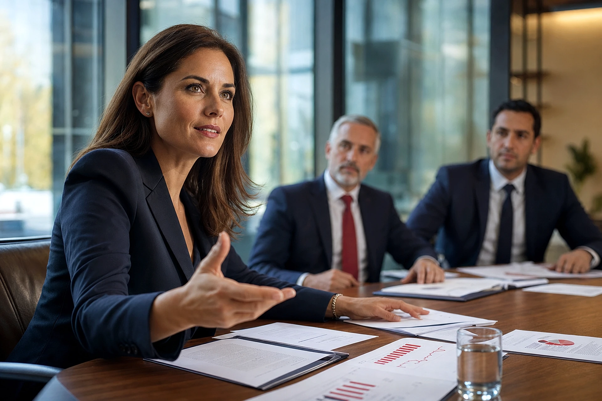 Consultant leading a business strategy session with clients