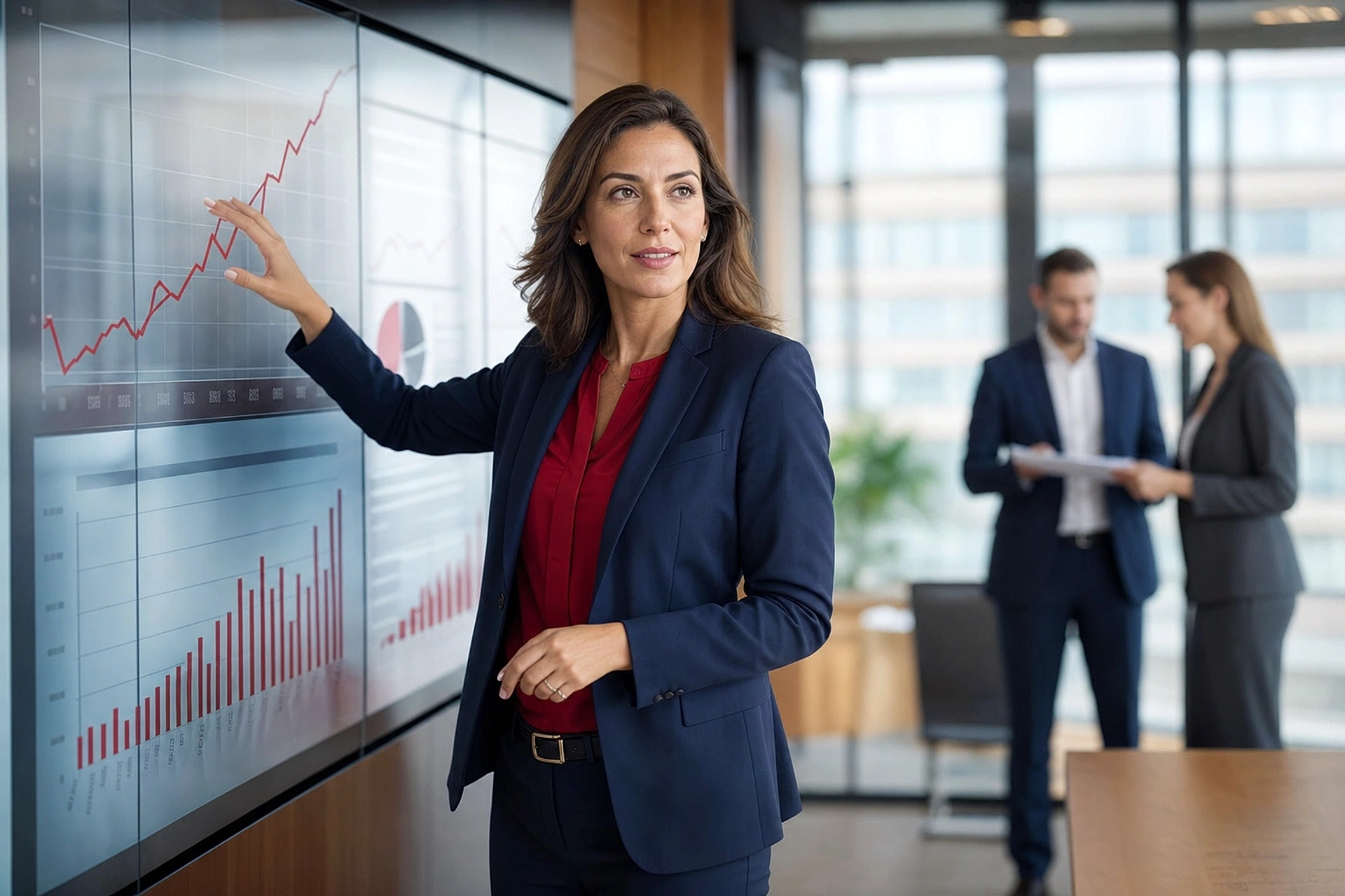 Business consultant leading a growth strategy session